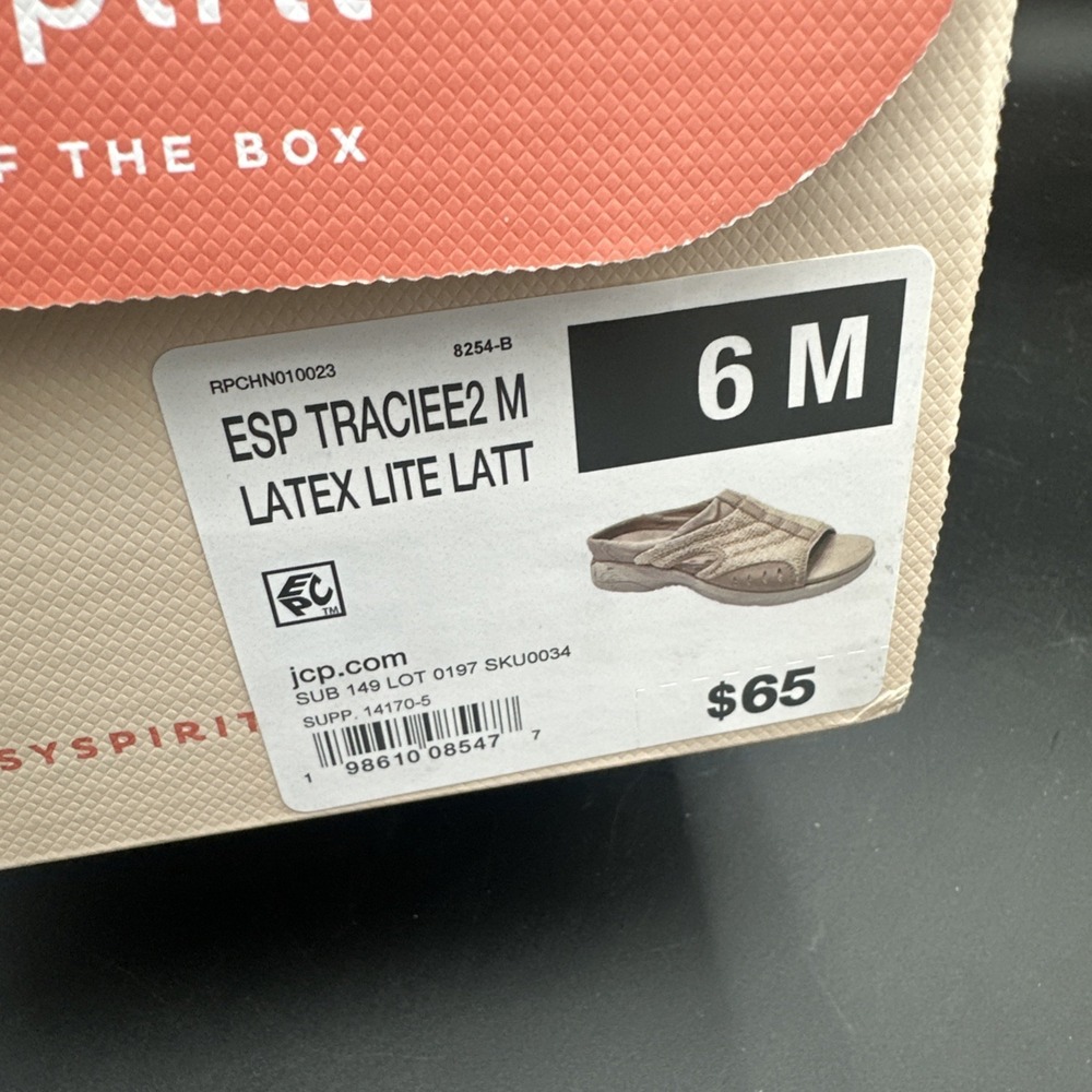 Easy Spirit Beige Slip-On Sandal Mules - Picture 6 of 6